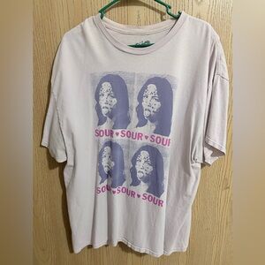 Olivia Rodrigo Graphic Tee with Purple and Pink Design